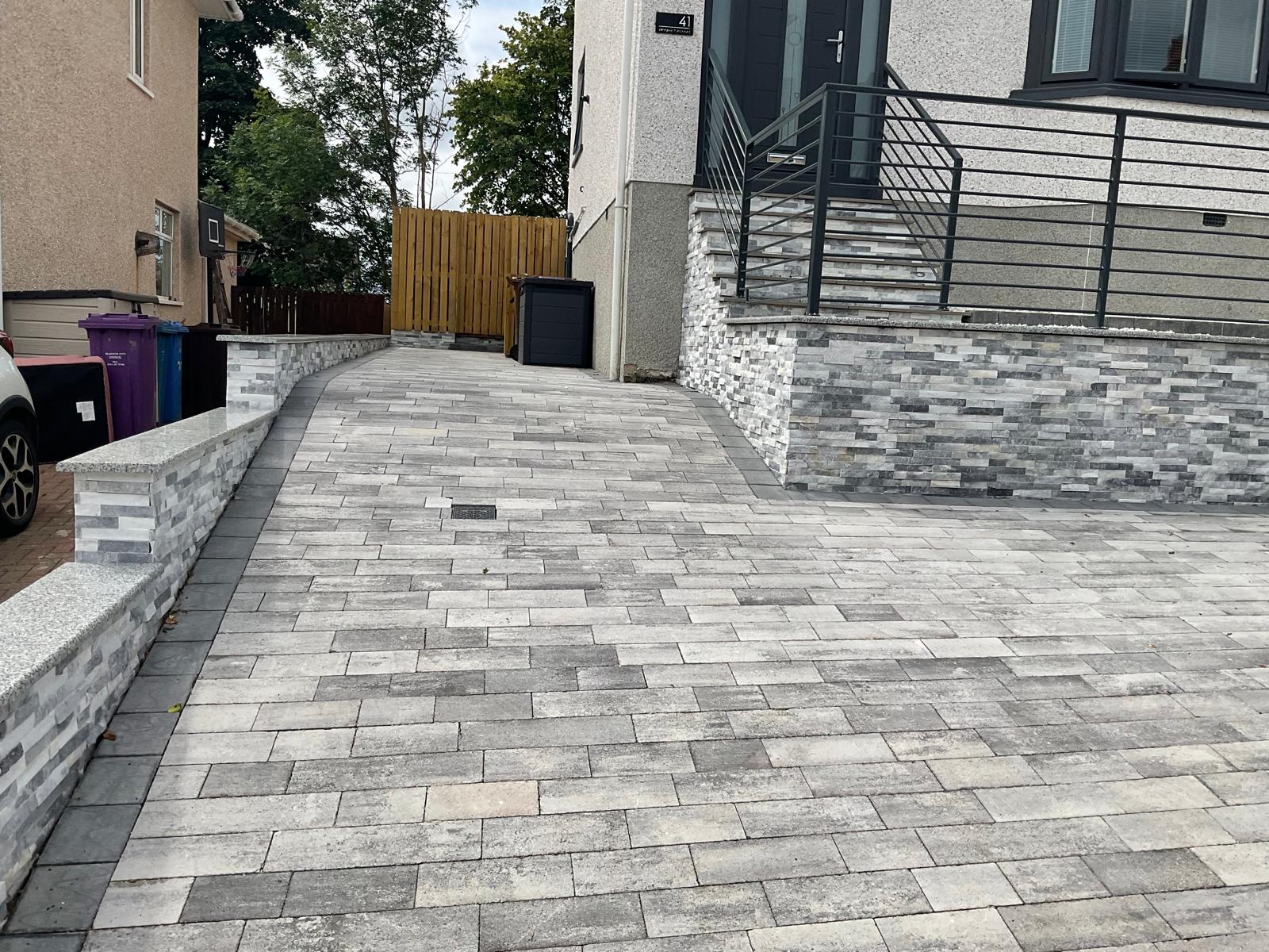 Driveway company glasgow project of block paving